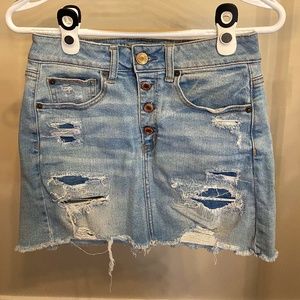 Super Stretch Jean Skirt